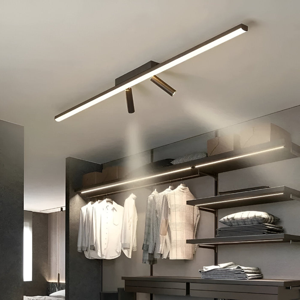 Lunora | Obrotowa lampa sufitowa LED w kolorze czarnym