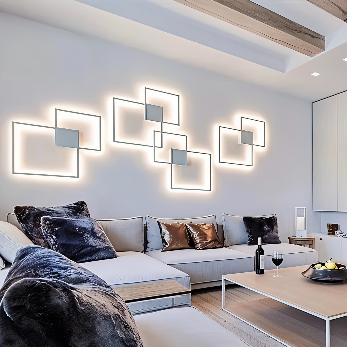 Vita | Kinkiet LED o geometrycznym wzorze
