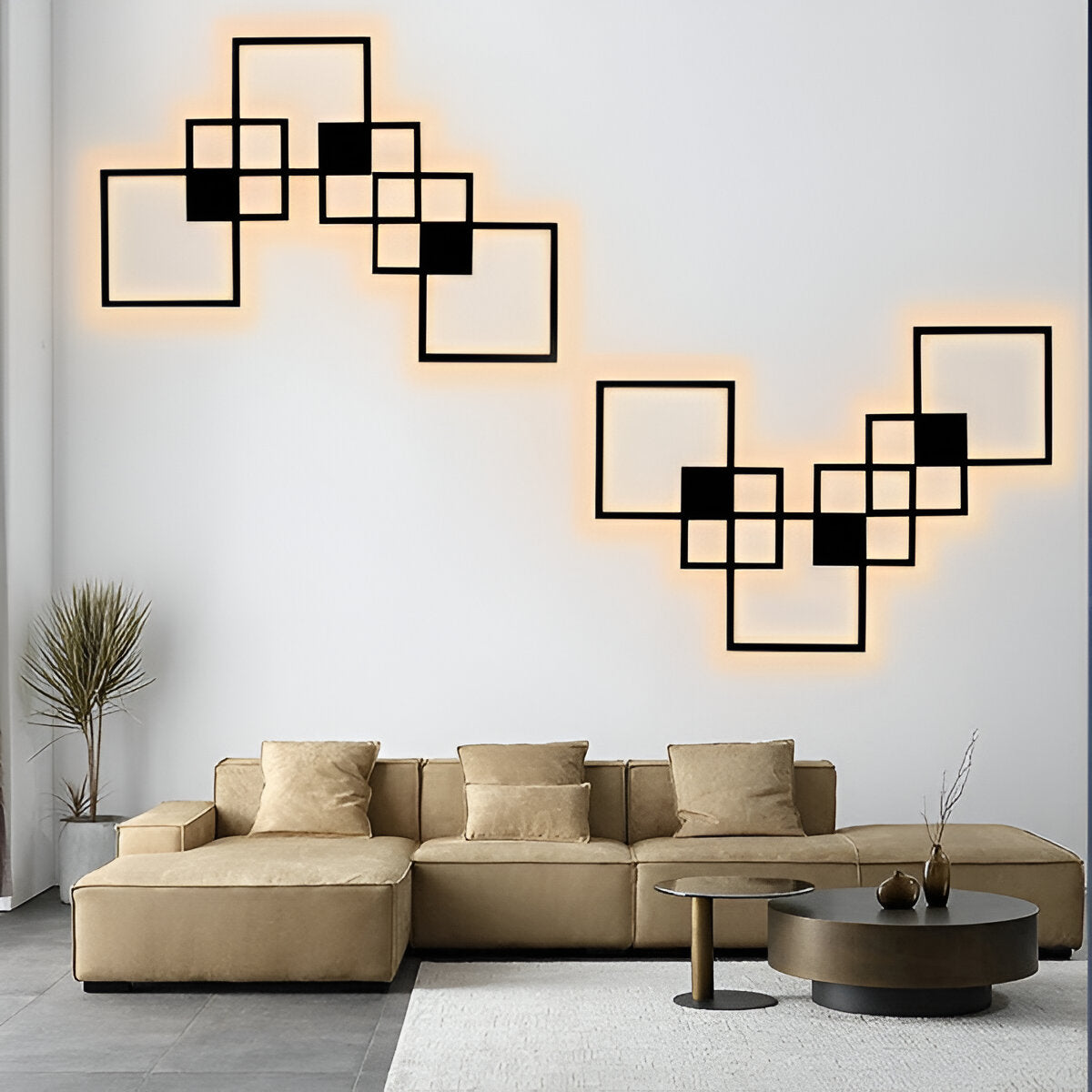 Vita | Kinkiet LED o geometrycznym wzorze