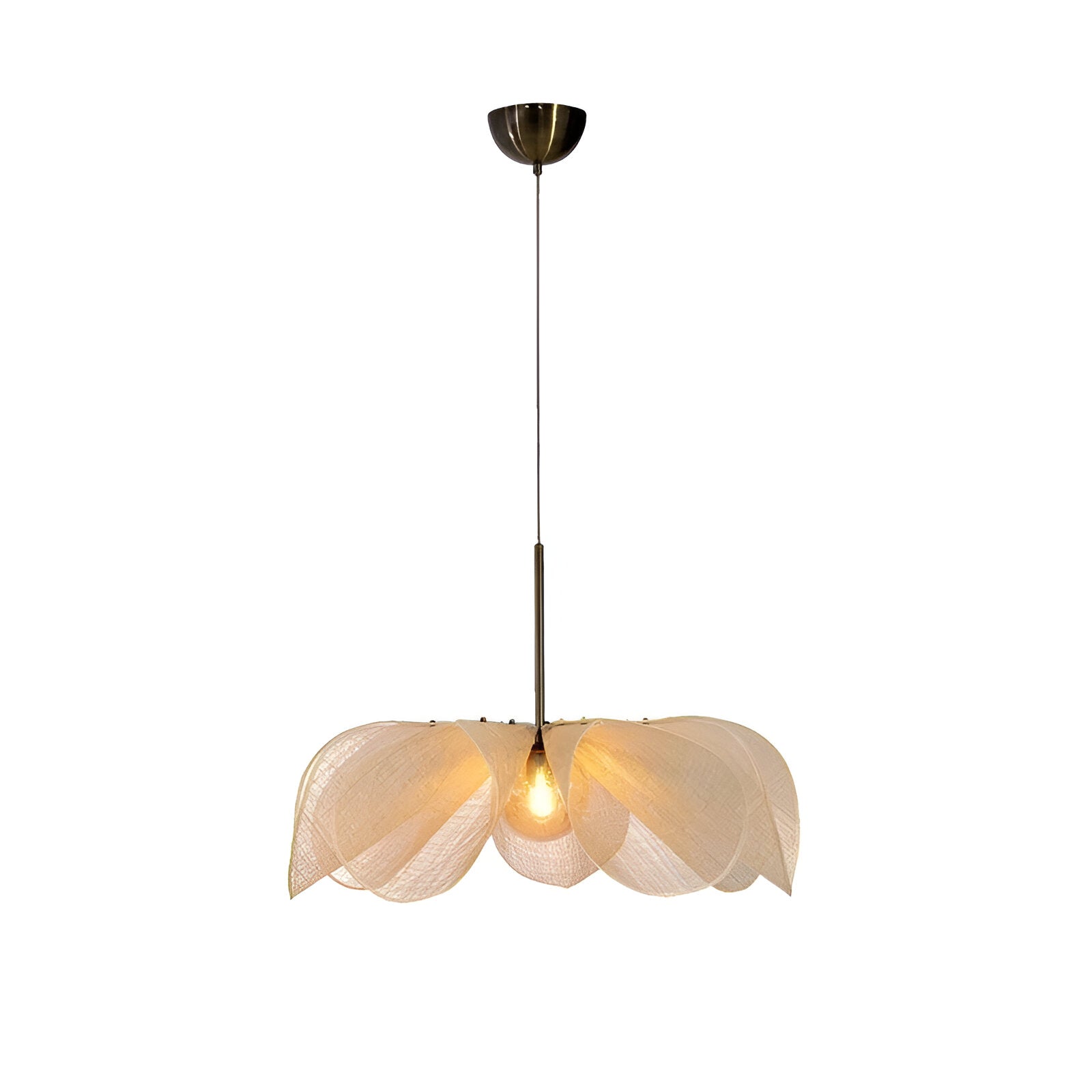 Florentis | Wisząca lampa z tkaniny w kształcie kwiatu