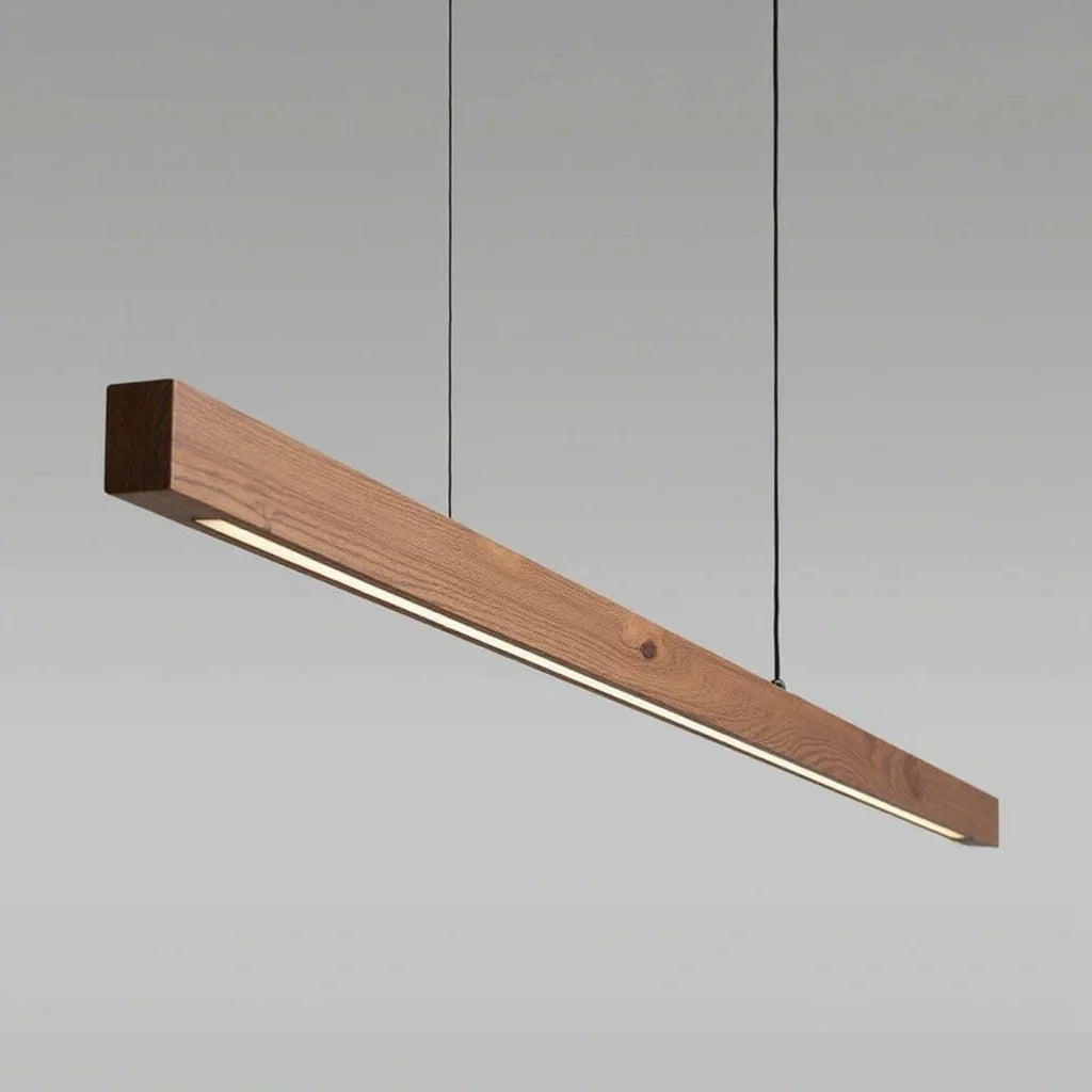 Cedira | Lampa wisząca w stylu drewnianych listew