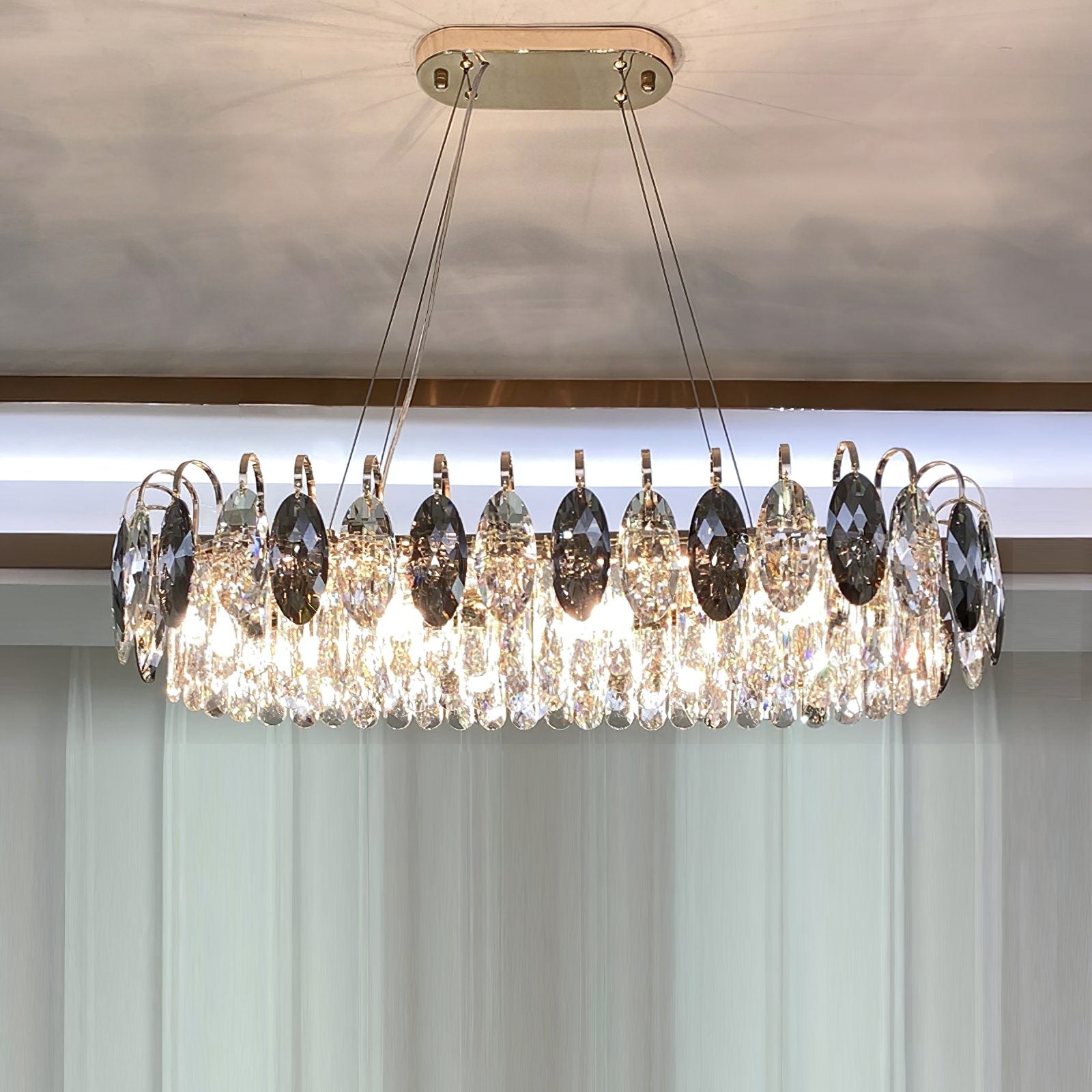 Celvoria | luksusowa lampa wisząca z kryształowymi kroplami