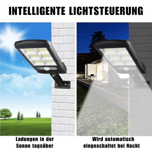 Veyron | Solarowa lampa ścienna LED z czujnikiem ruchu