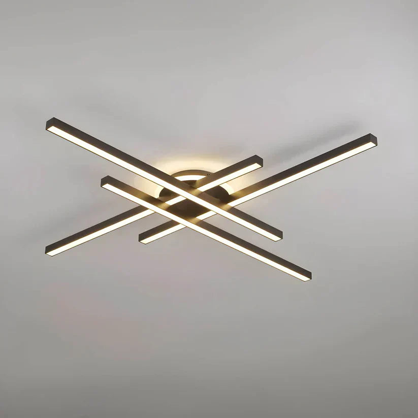 Kaelen | Lampy sufitowe z belką poprzeczną i liniami LED