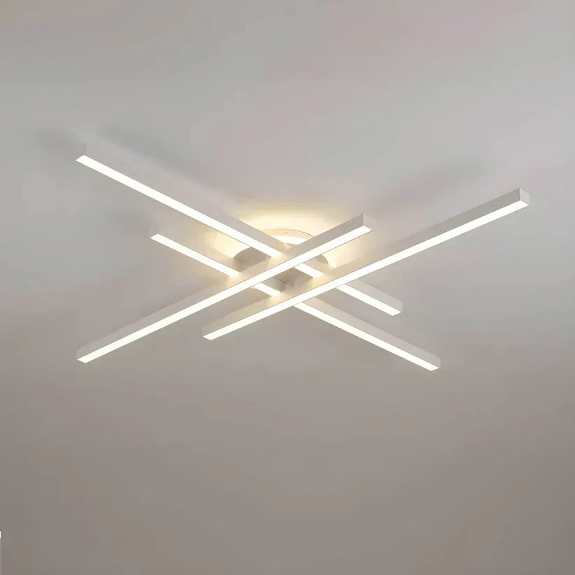 Kaelen | Lampy sufitowe z belką poprzeczną i liniami LED