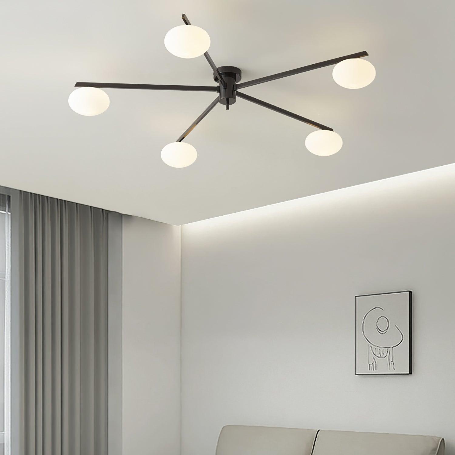 Arvid | Minimalistyczna skandynawska szklana lampa sufitowa