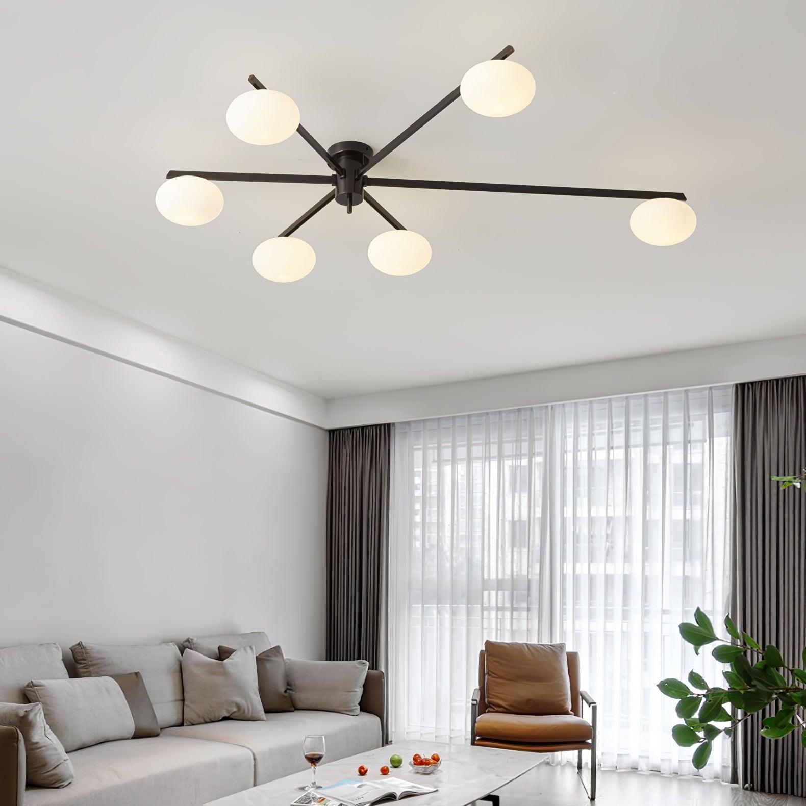 Arvid | Minimalistyczna skandynawska szklana lampa sufitowa
