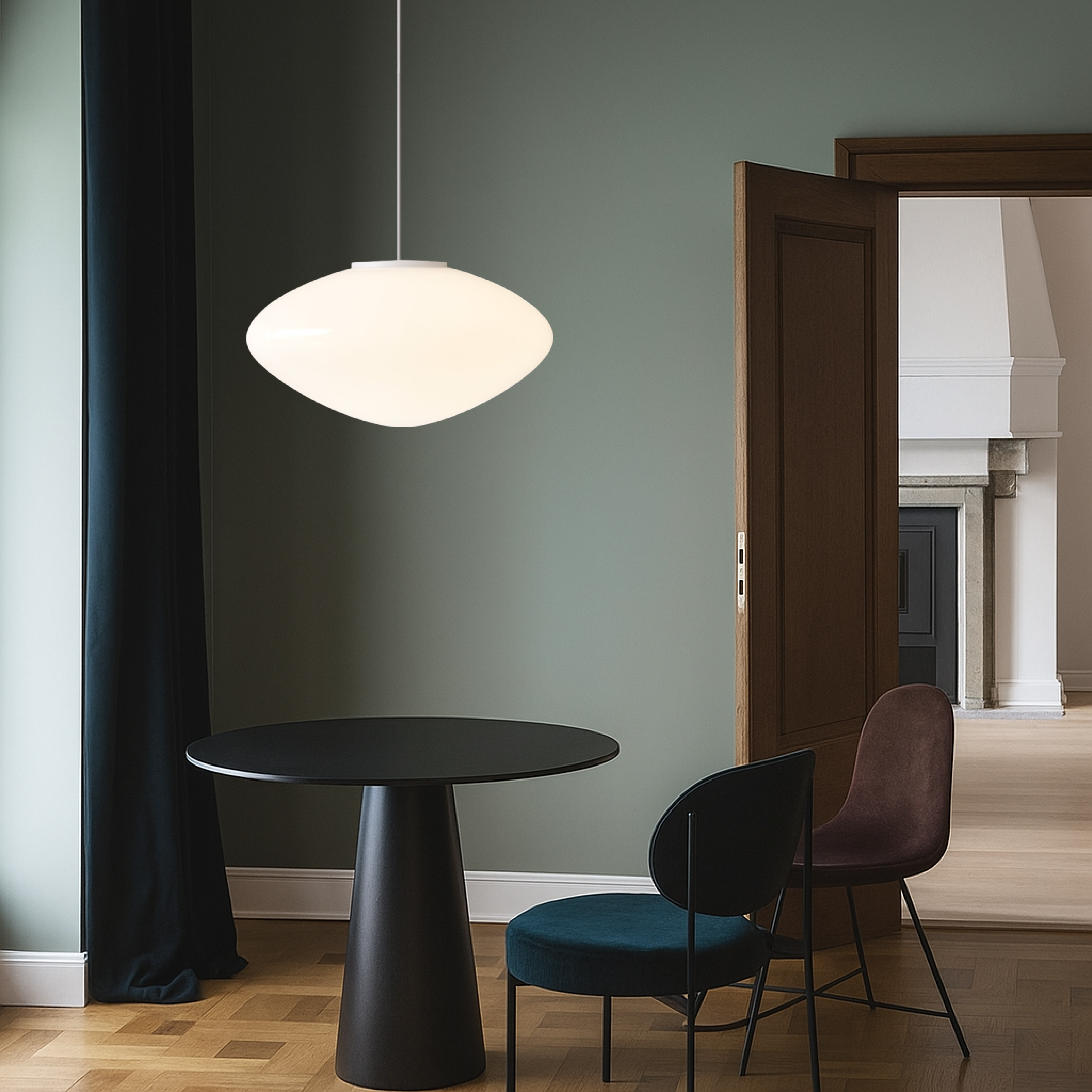 Solira | Organiczna szklana lampa wisząca