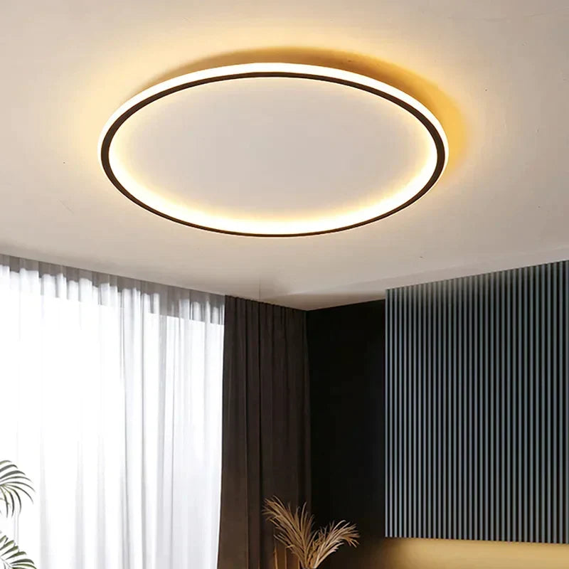 Okrągła lampa sufitowa LED | Skandynawski design