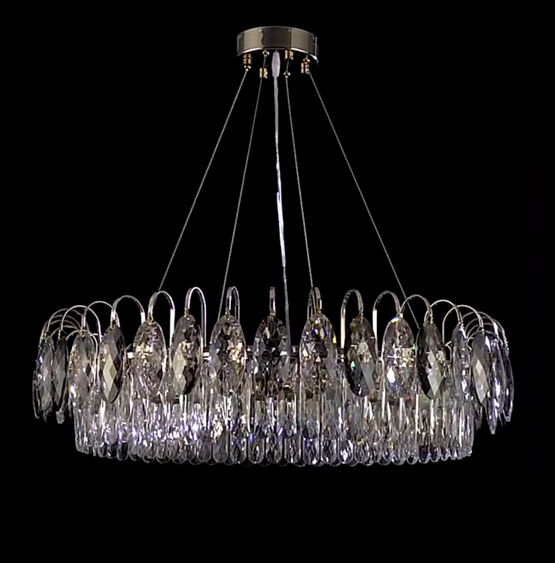 Celvoria | luksusowa lampa wisząca z kryształowymi kroplami