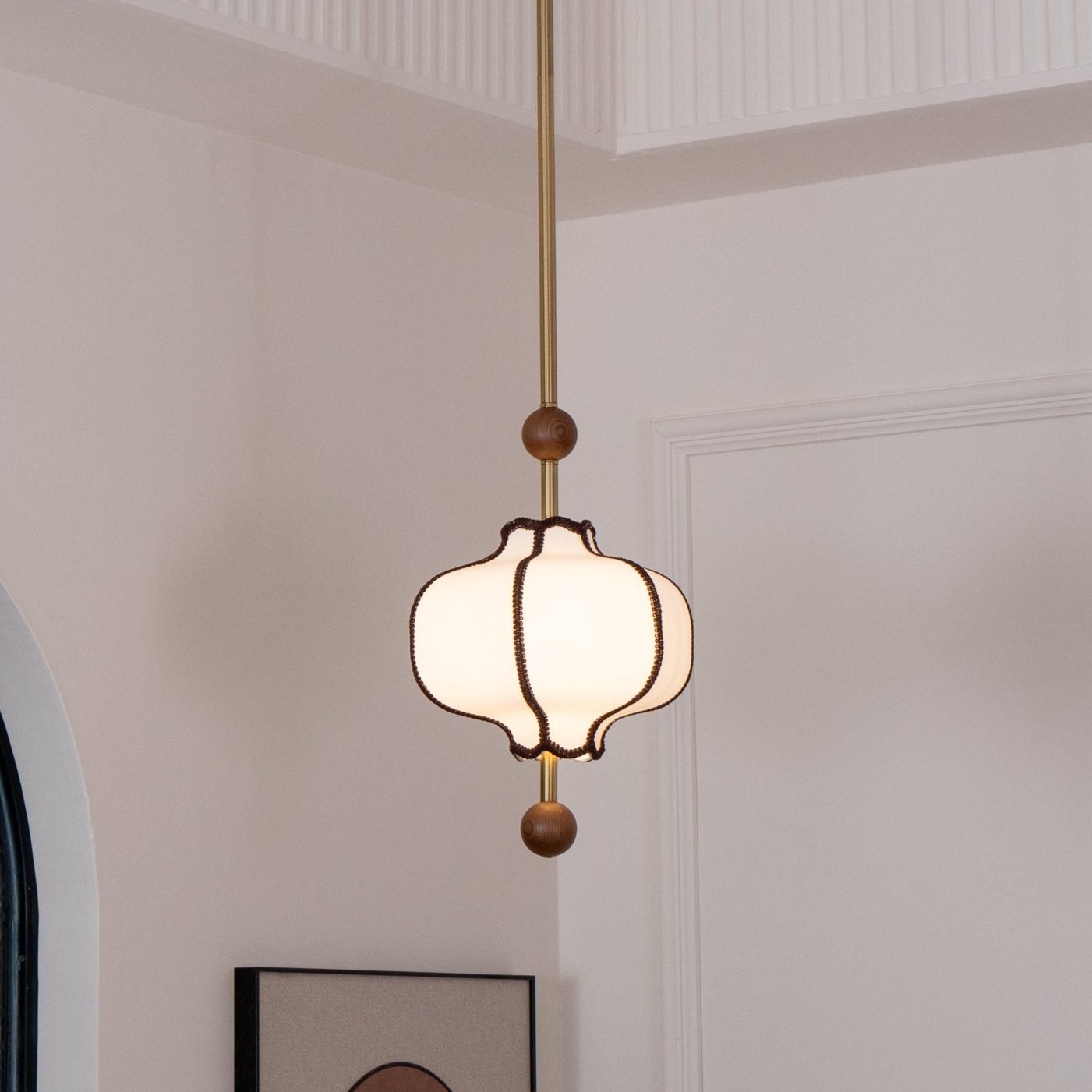 Lica | Minimalistyczna skandynawska lampa wisząca z tkaniny