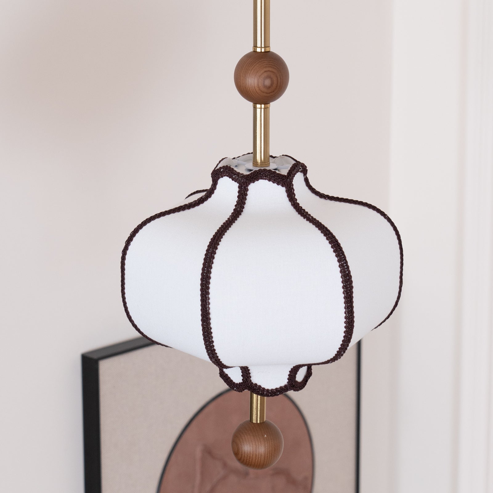 Lica | Minimalistyczna skandynawska lampa wisząca z tkaniny