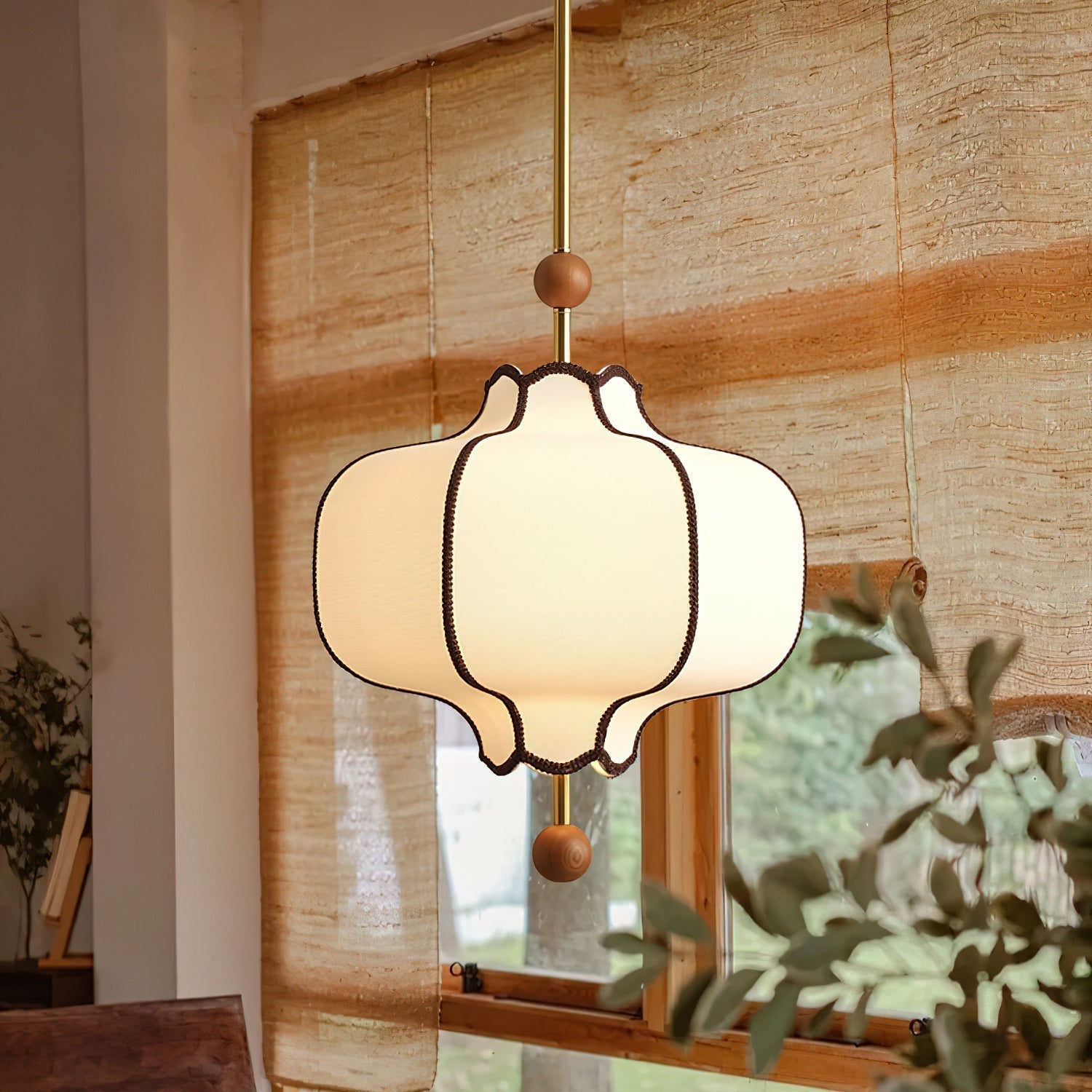 Lica | Minimalistyczna skandynawska lampa wisząca z tkaniny