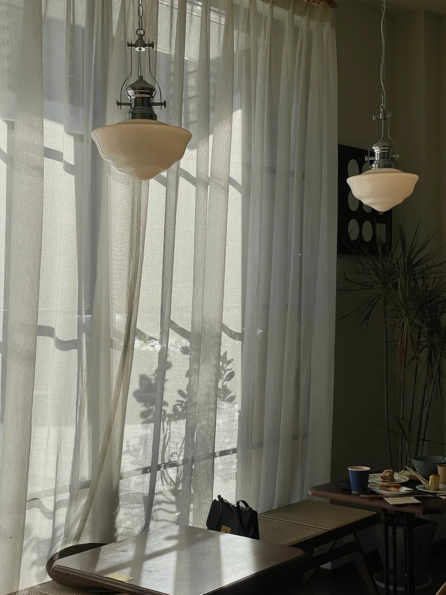 Amaris | Szklana lampa wisząca w stylu vintage