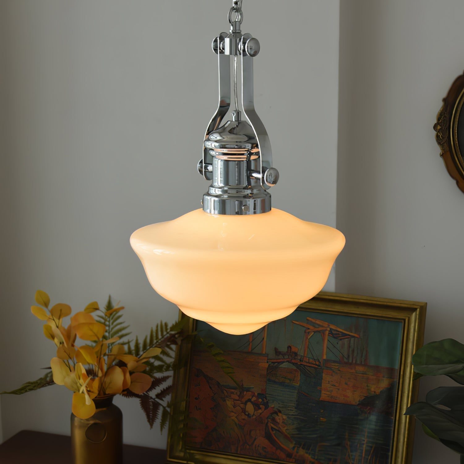 Amaris | Szklana lampa wisząca w stylu vintage