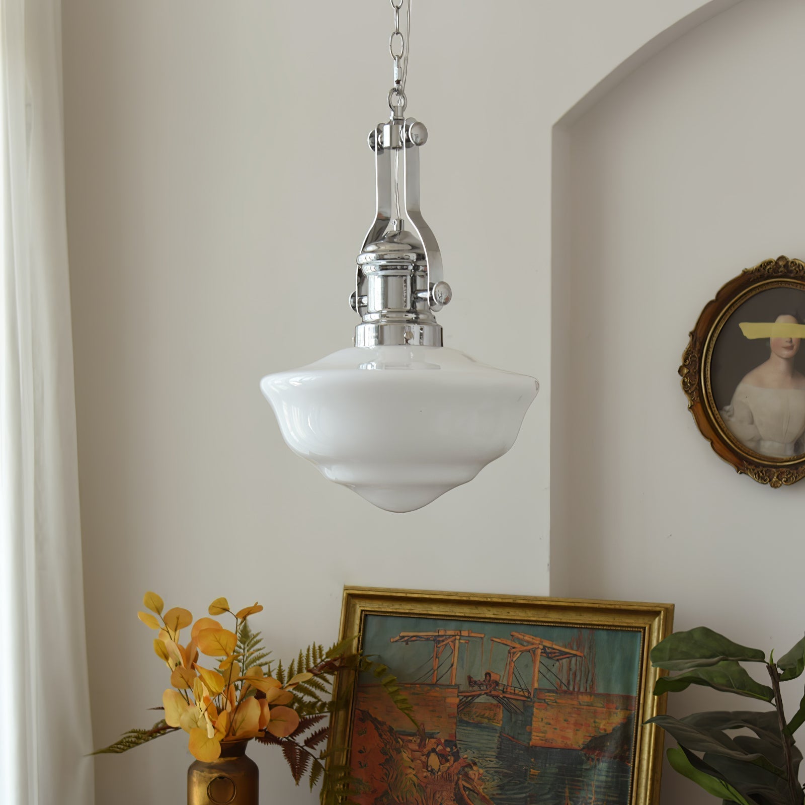 Amaris | Szklana lampa wisząca w stylu vintage