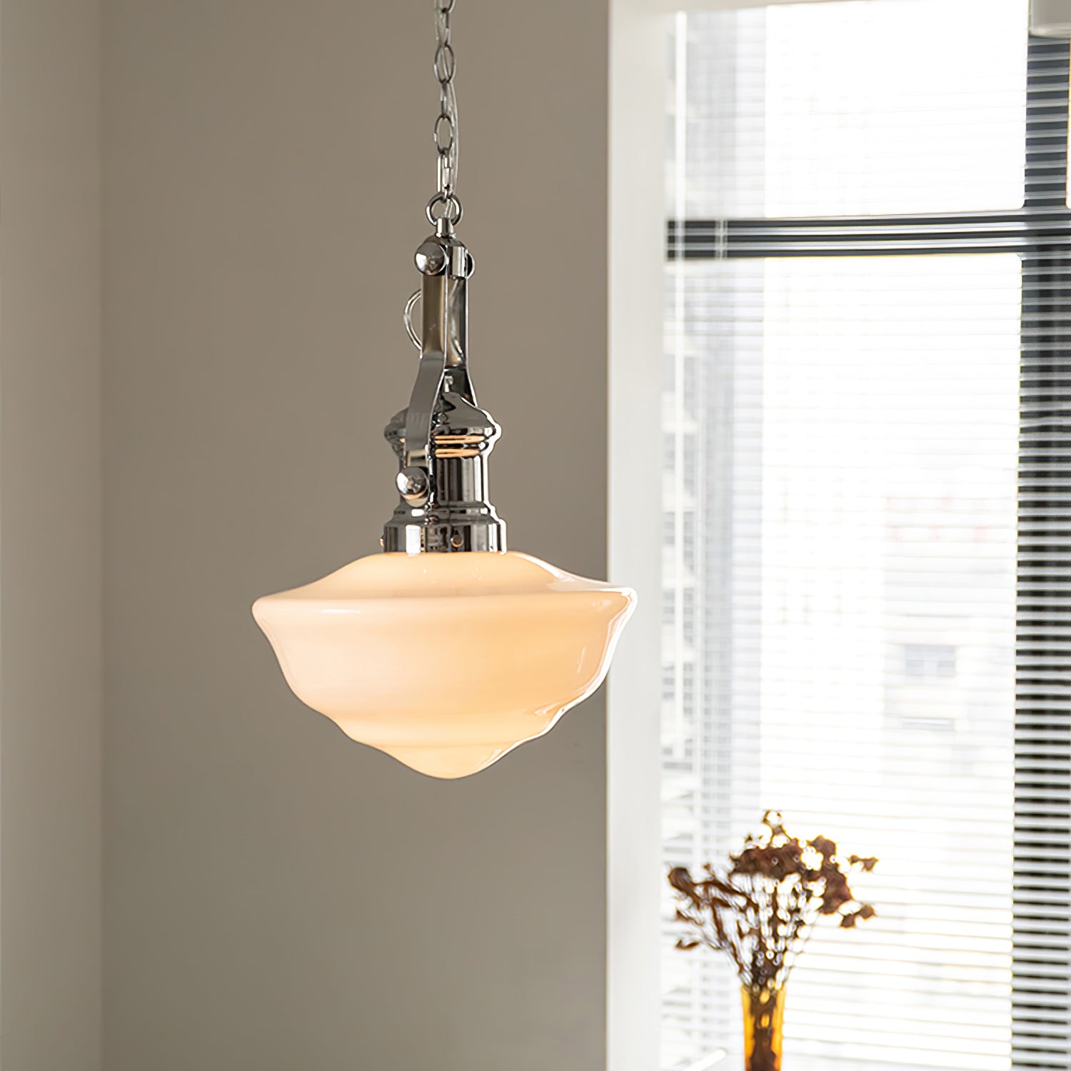 Amaris | Szklana lampa wisząca w stylu vintage
