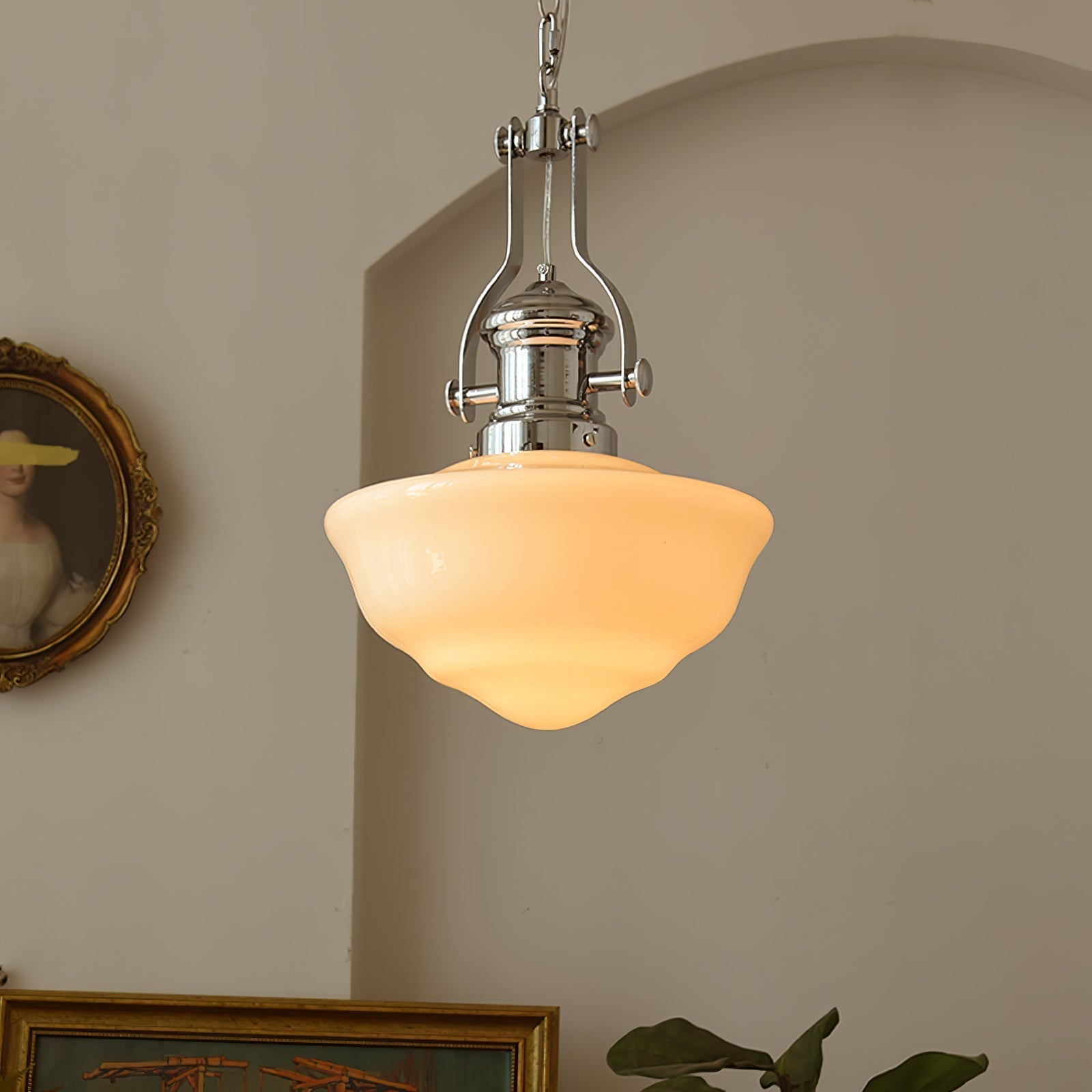 Amaris | Szklana lampa wisząca w stylu vintage