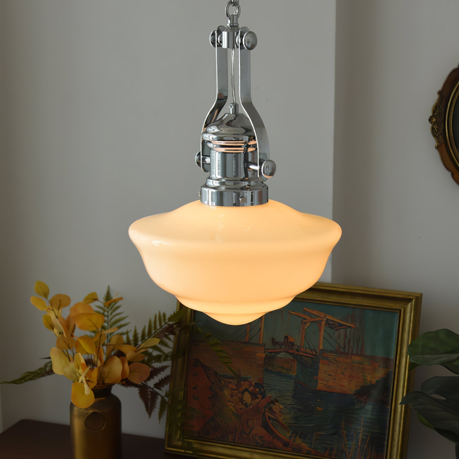 Amaris | Szklana lampa wisząca w stylu vintage