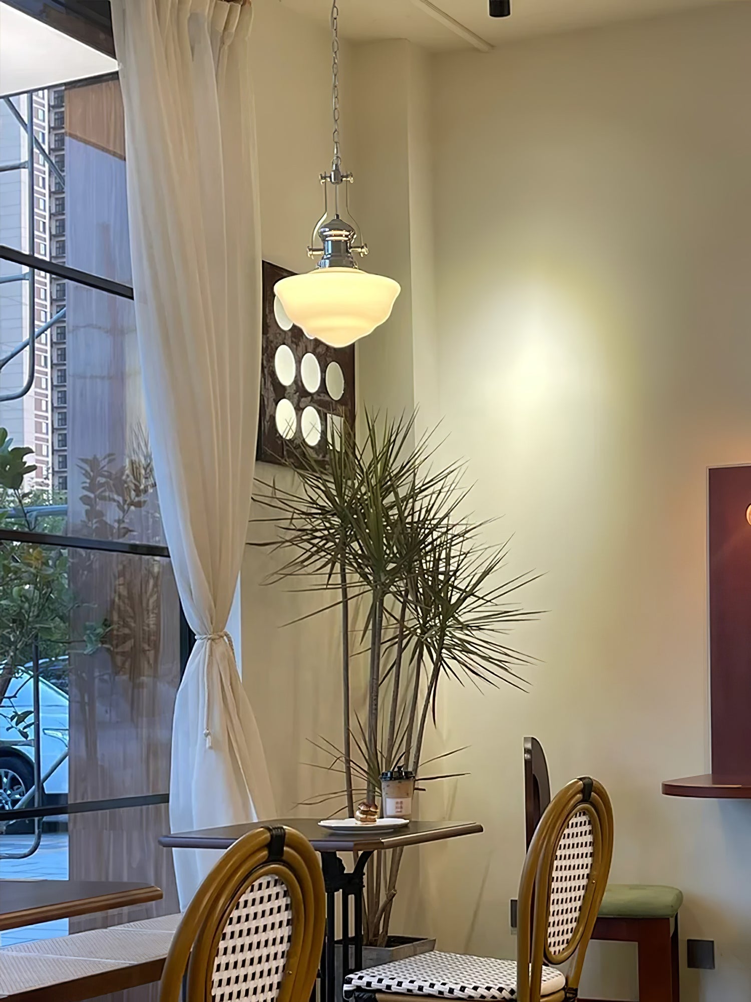 Amaris | Szklana lampa wisząca w stylu vintage