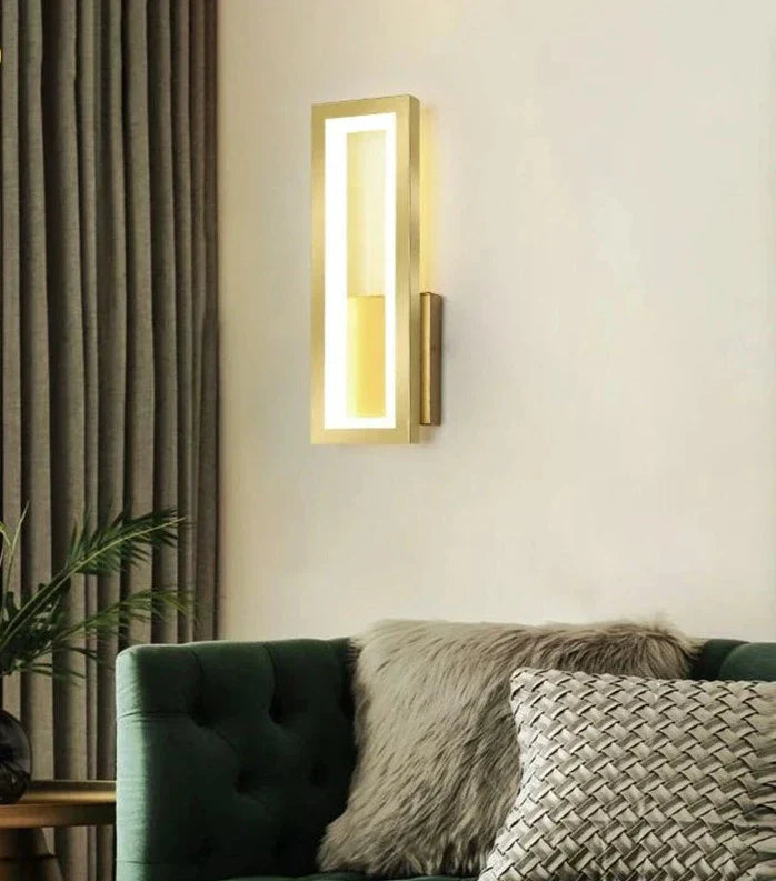 Linea | Minimalistyczna lampa ścienna LED, prostokątna