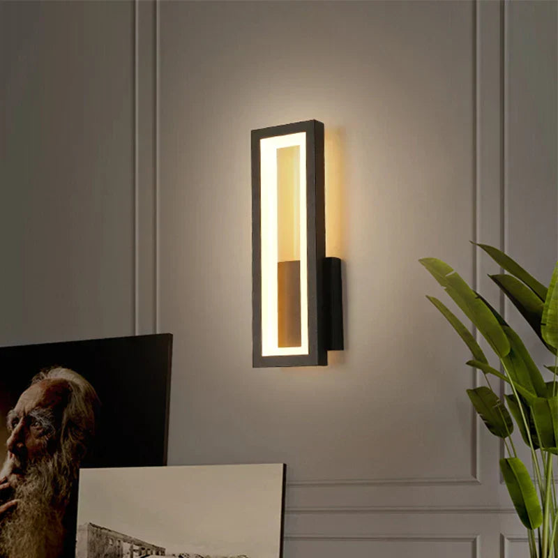 Linea | Minimalistyczna lampa ścienna LED, prostokątna