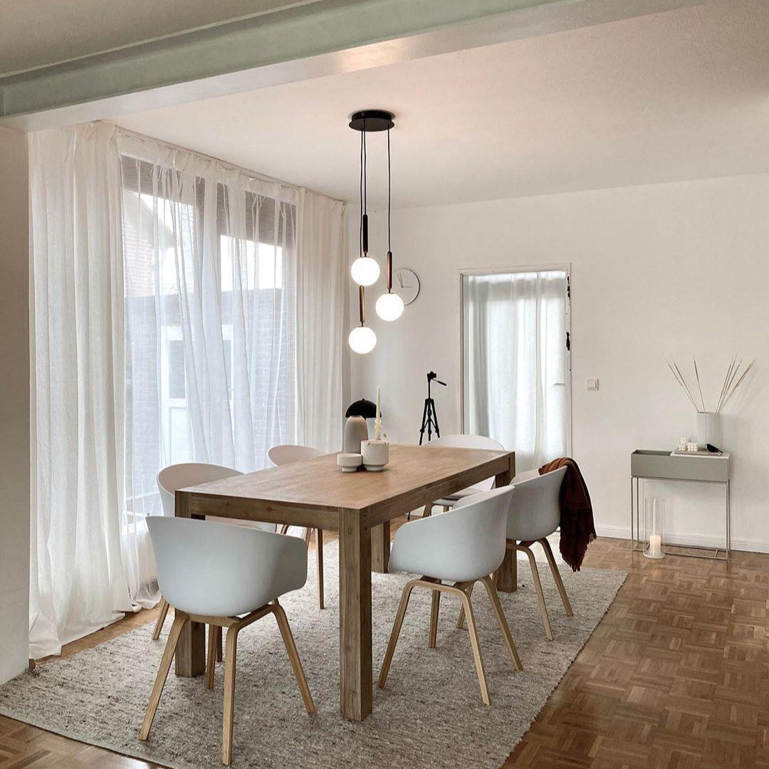 Lora | Nowoczesna szklana lampa wisząca o kulistym kształcie