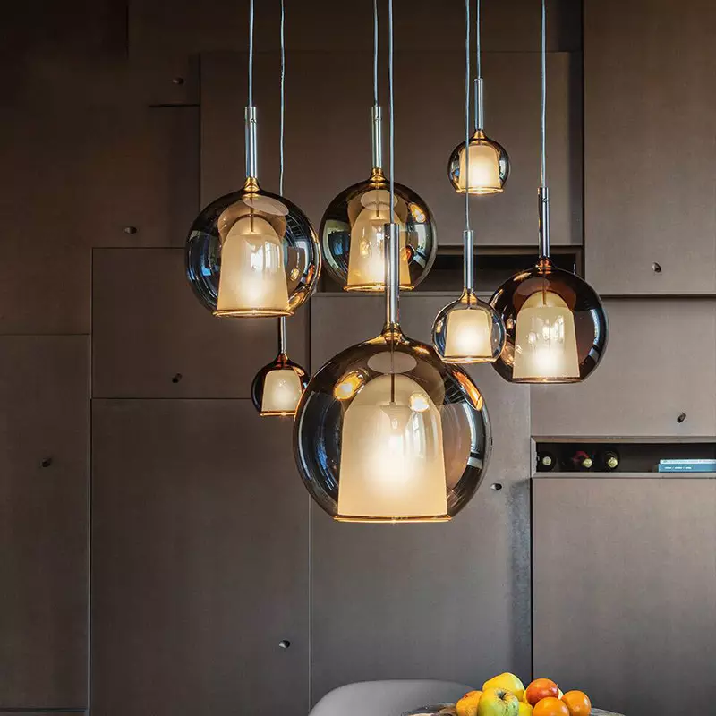 Lunovia | Lampa wisząca z klastrem szklanych kul