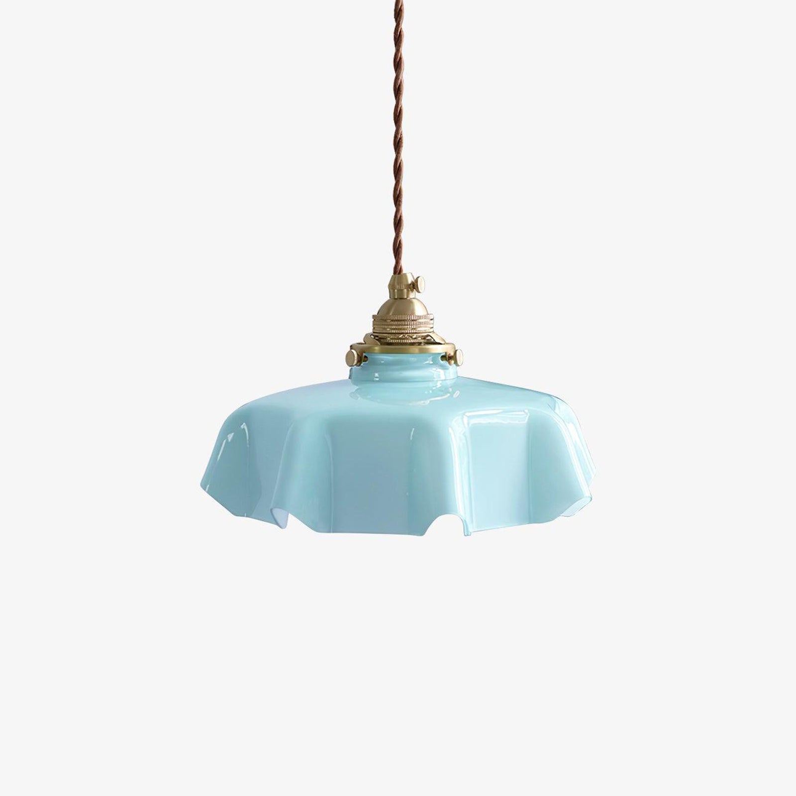 Valdina | Klosz do lampy wiszącej z falistym brzegiem