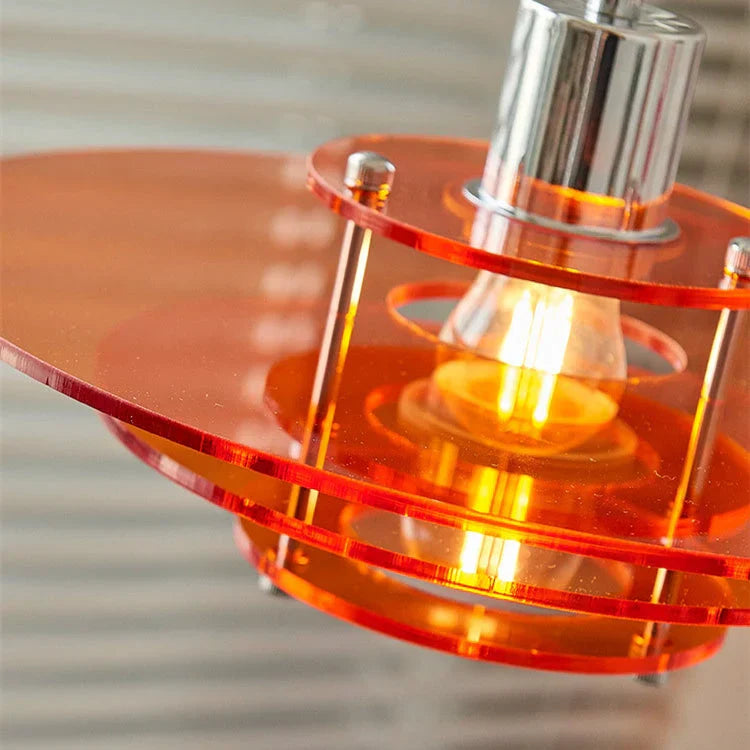 Luretta | czerwona lampa wisząca LED w stylu vintage