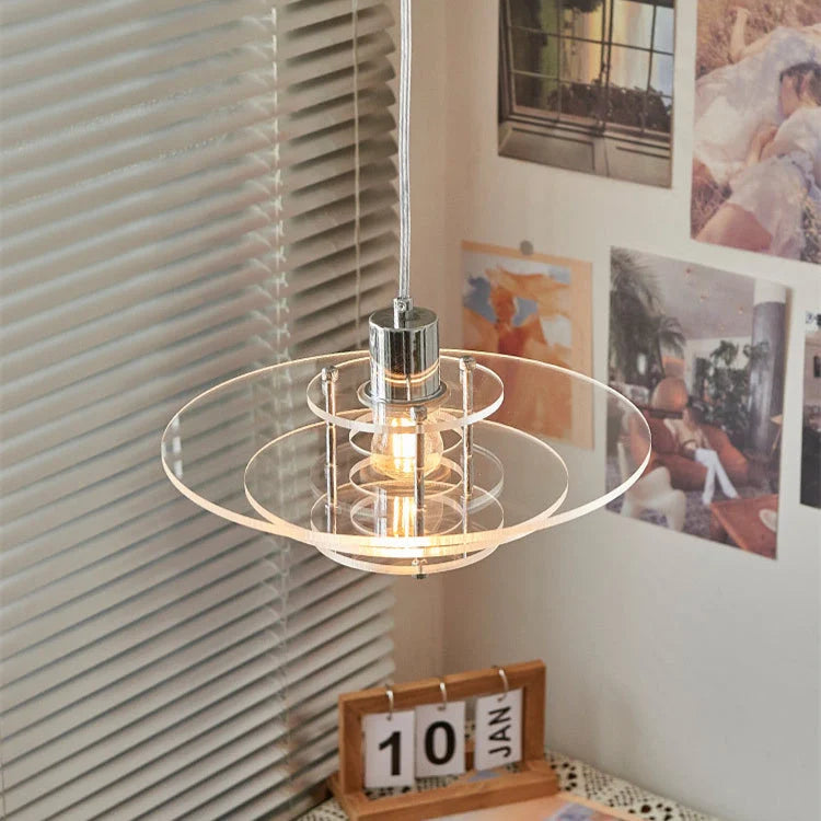 Luretta | czerwona lampa wisząca LED w stylu vintage