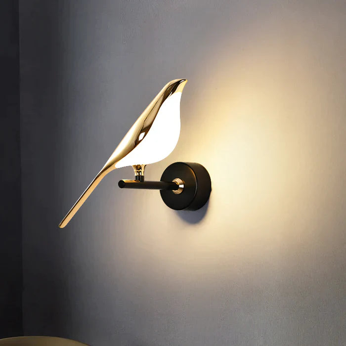 MrBird | Nowoczesna kinkietowa lampa w kształcie ptaka