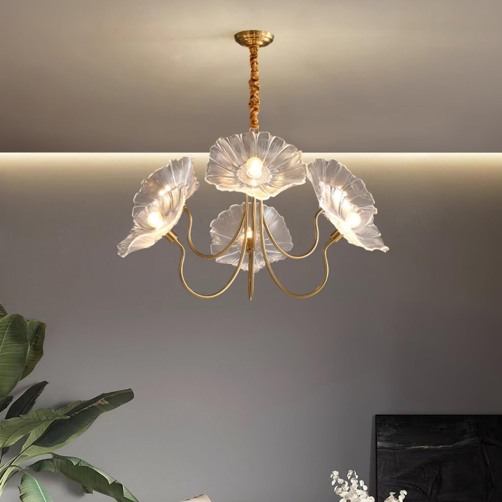 Rosalia – lampka sufitowa LED w kształcie kwiatu