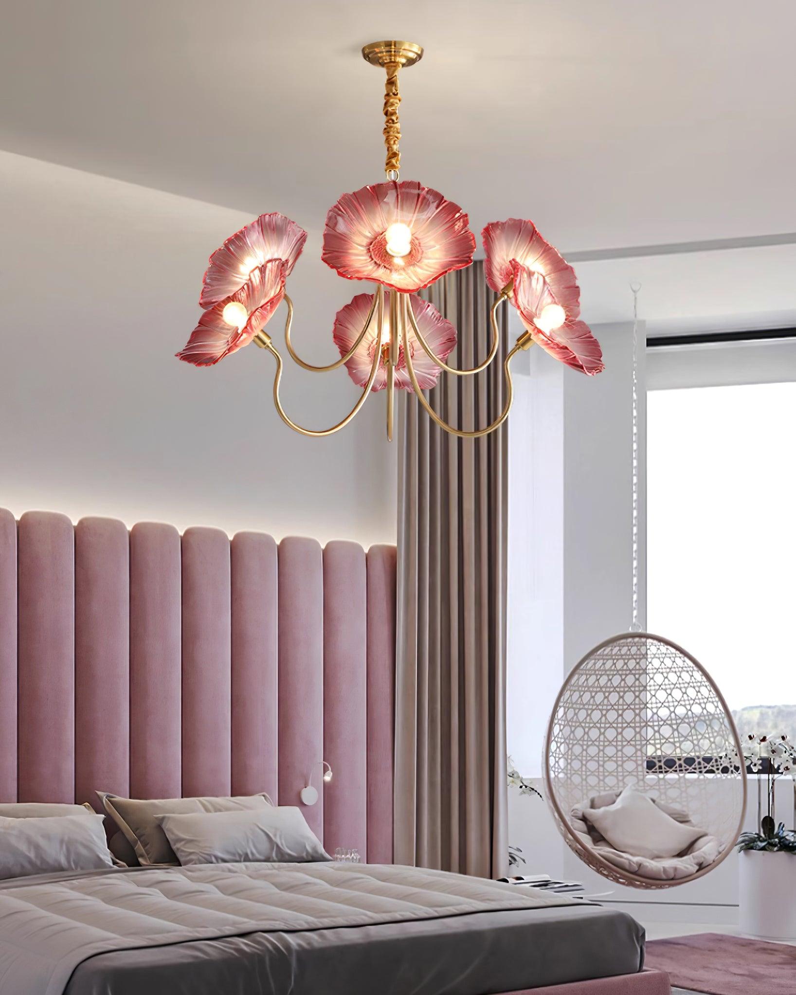 Rosalia – lampka sufitowa LED w kształcie kwiatu