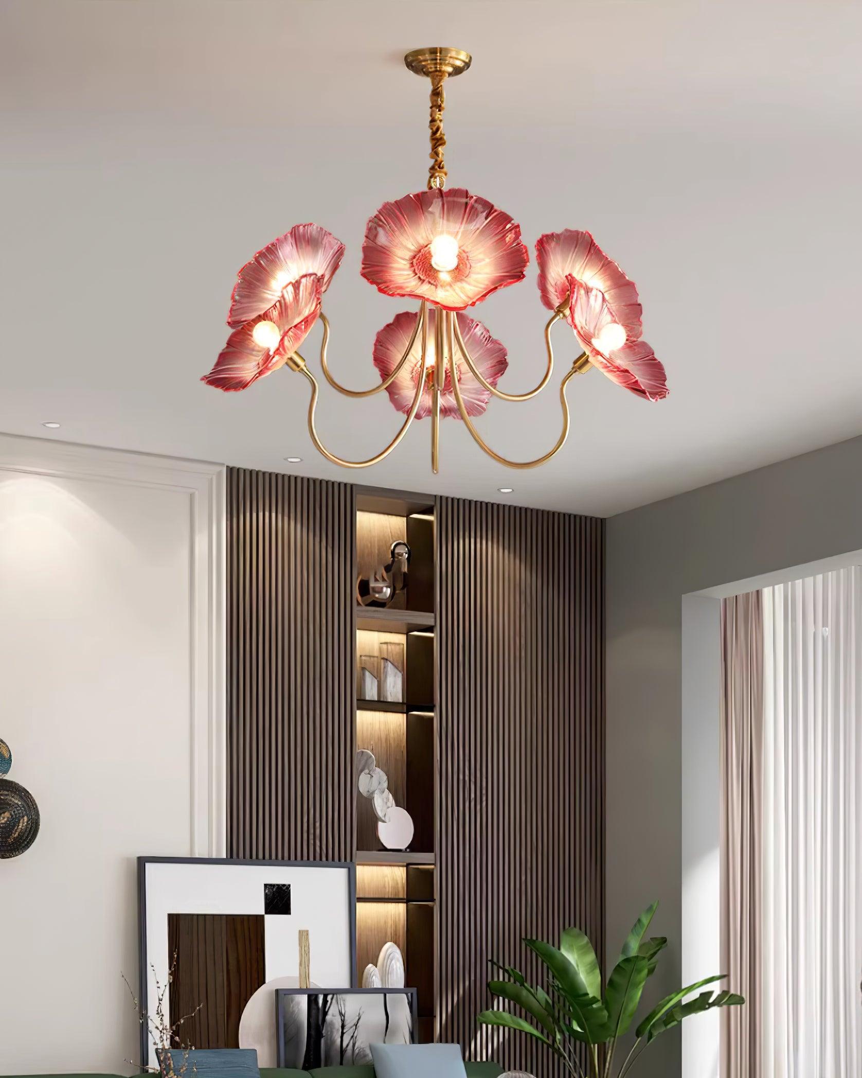 Rosalia – lampka sufitowa LED w kształcie kwiatu