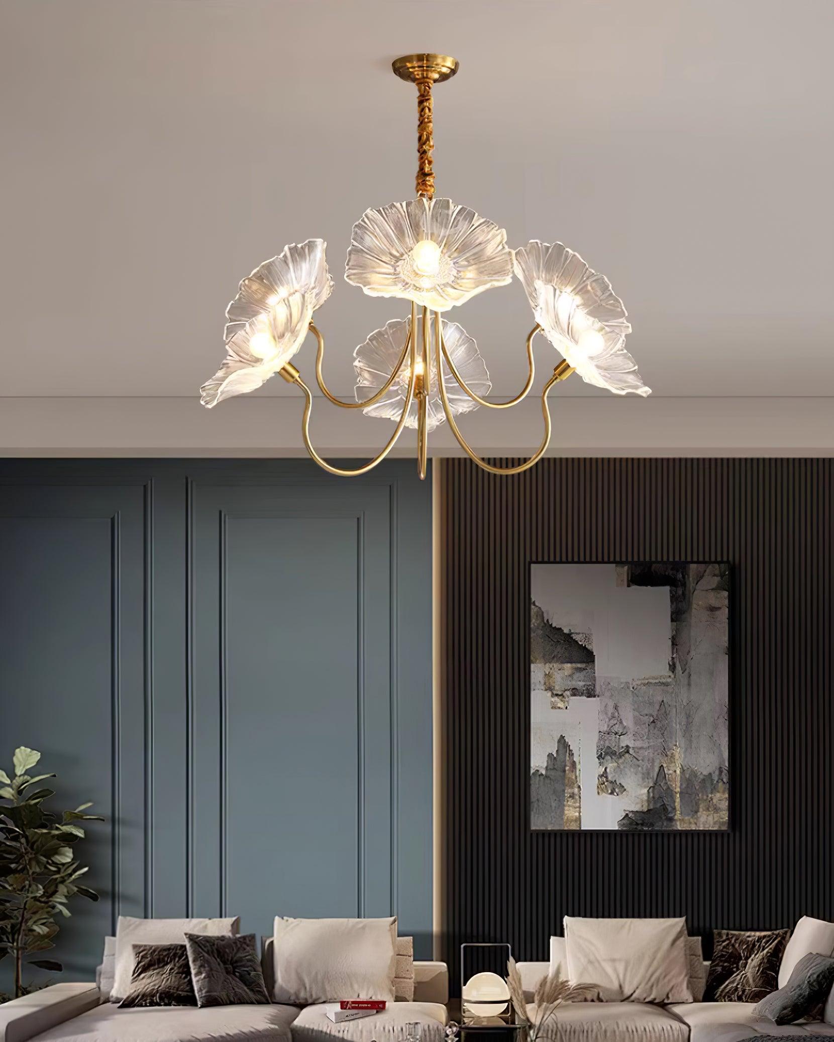 Rosalia – lampka sufitowa LED w kształcie kwiatu