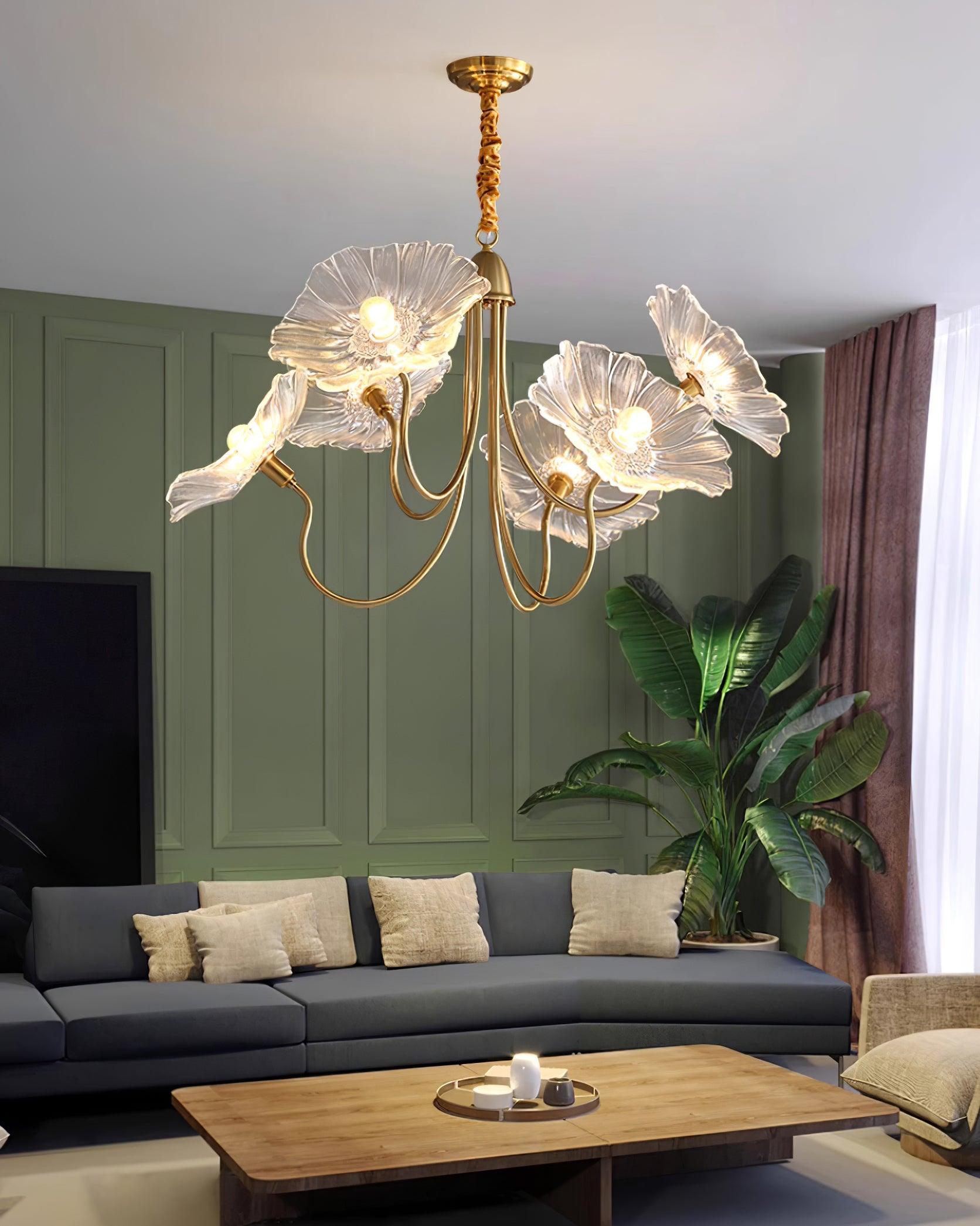Rosalia – lampka sufitowa LED w kształcie kwiatu