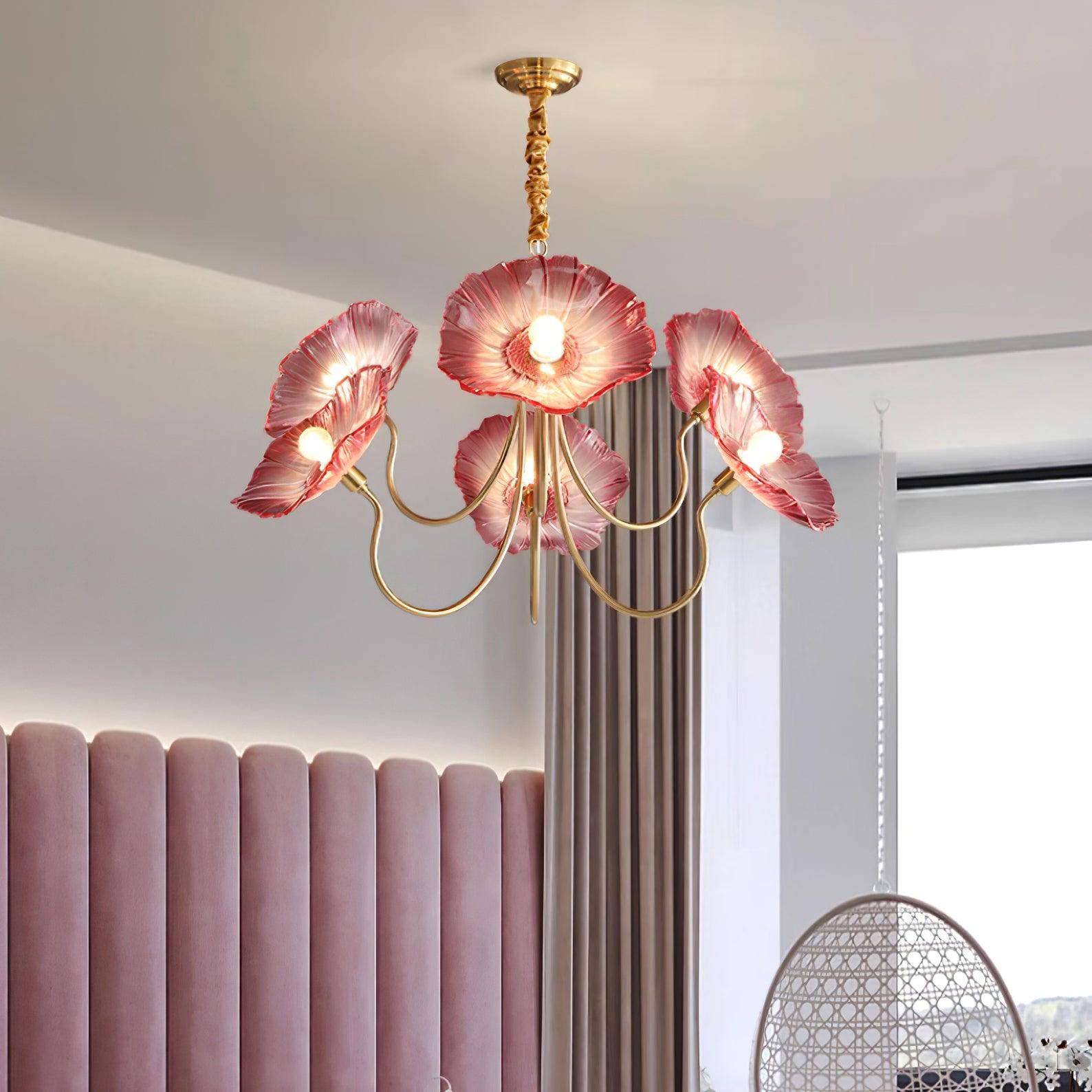 Rosalia – lampka sufitowa LED w kształcie kwiatu