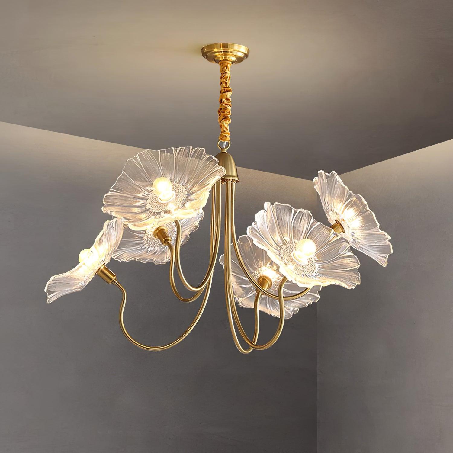 Rosalia – lampka sufitowa LED w kształcie kwiatu