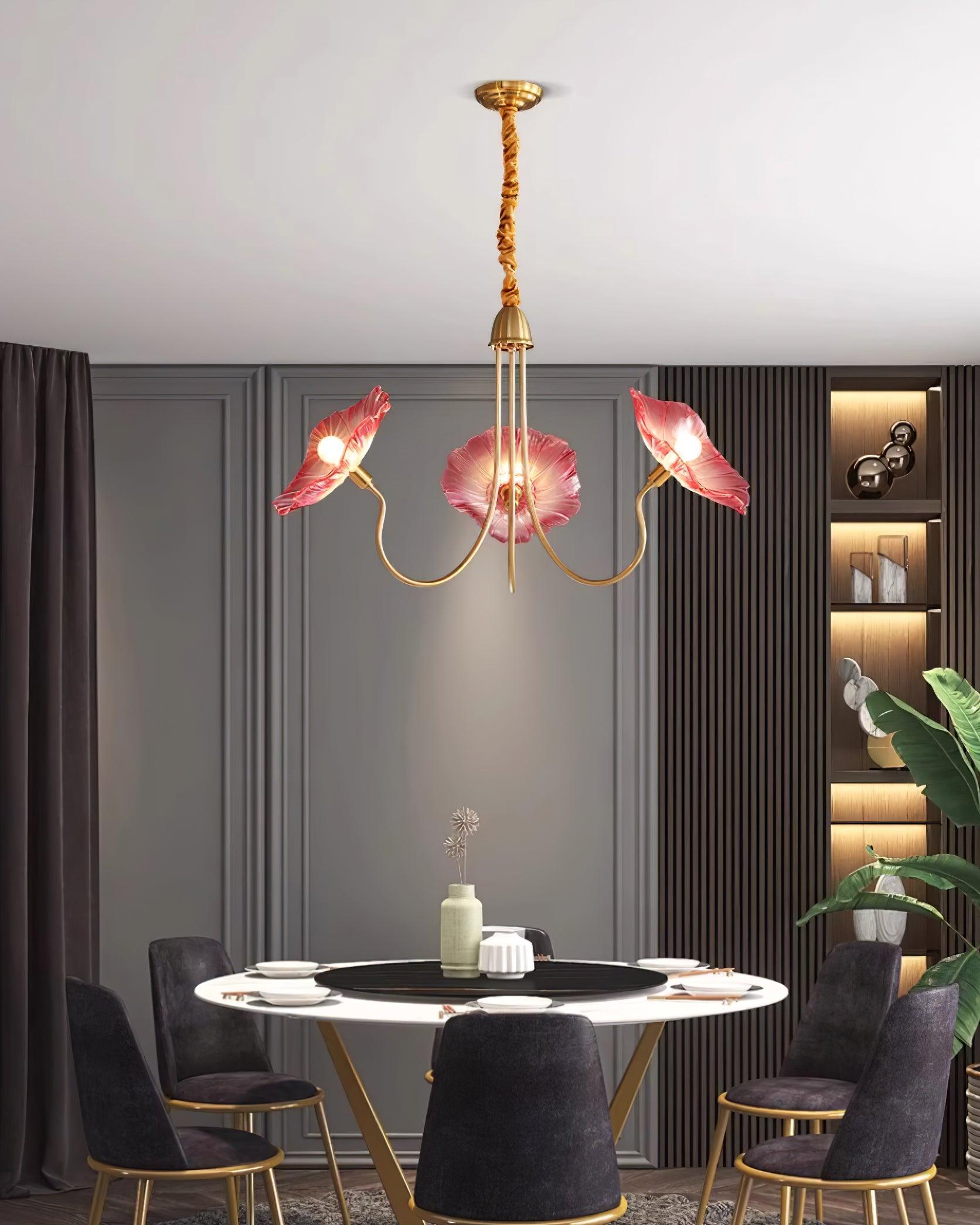 Rosalia – lampka sufitowa LED w kształcie kwiatu