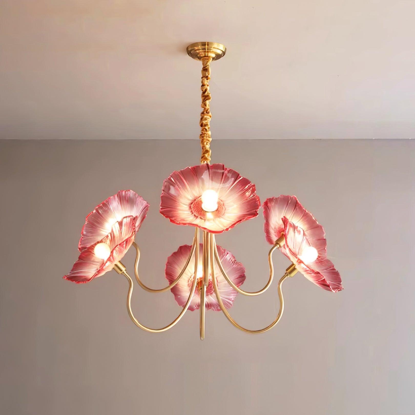 Rosalia – lampka sufitowa LED w kształcie kwiatu