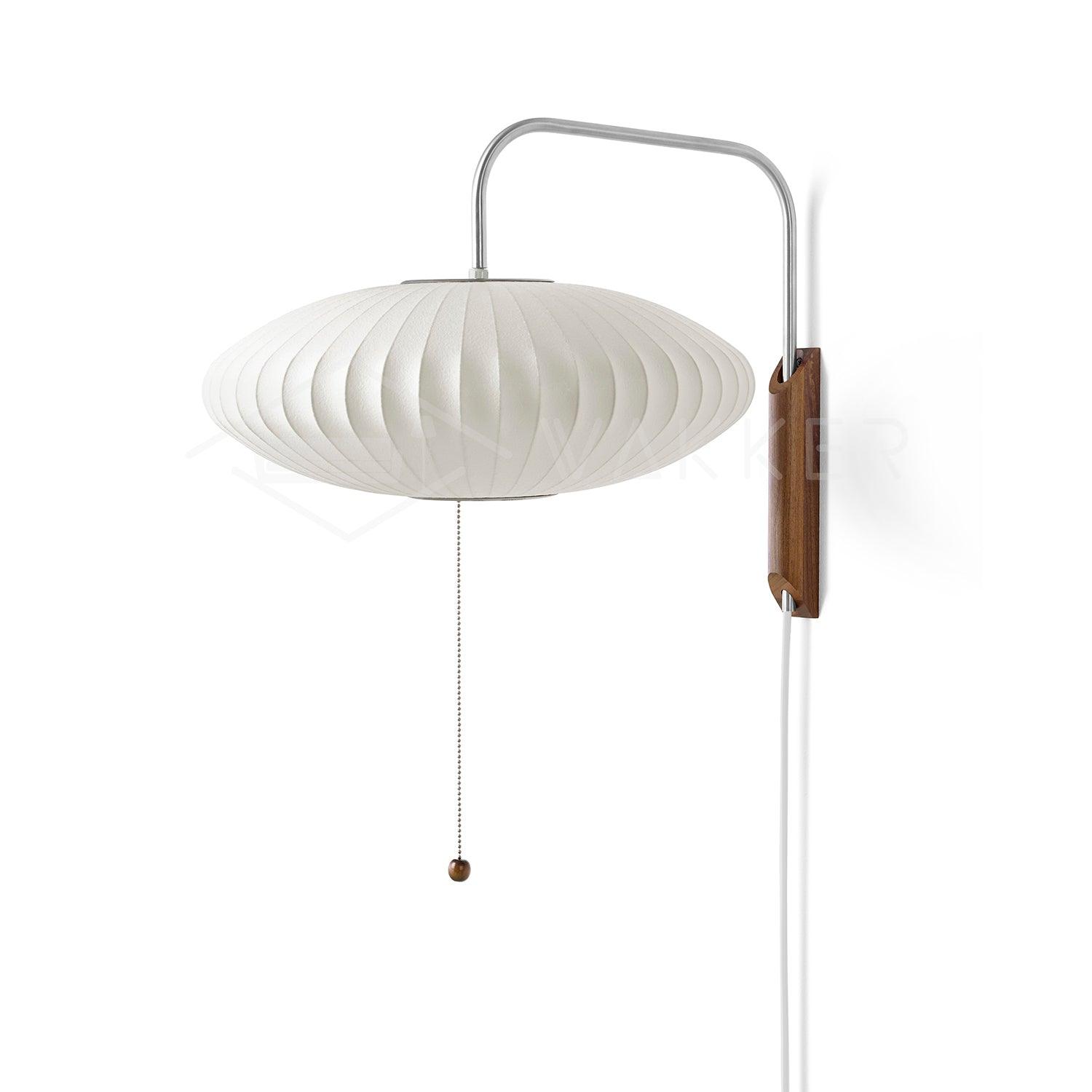 Eryvia | Owalna lampa ścienna z tkaniny
