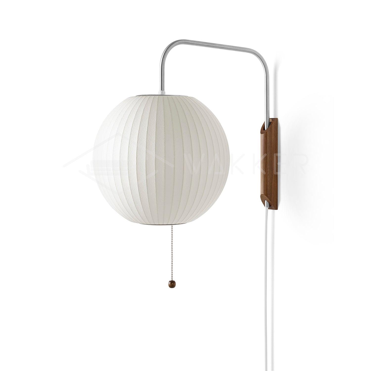 Eryvia | Owalna lampa ścienna z tkaniny