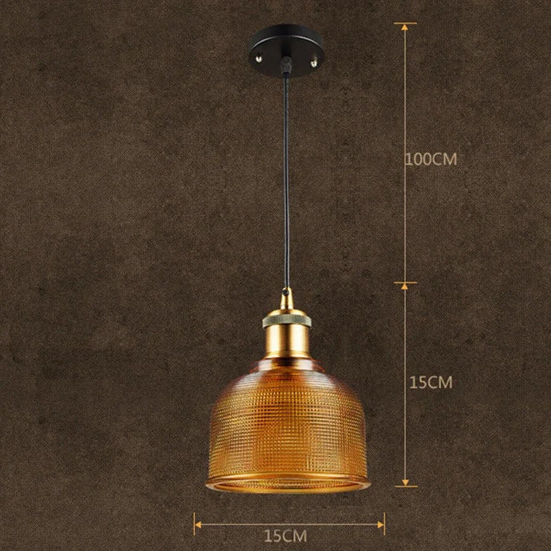 Ambera | Lampa wisząca o strukturze szklanej