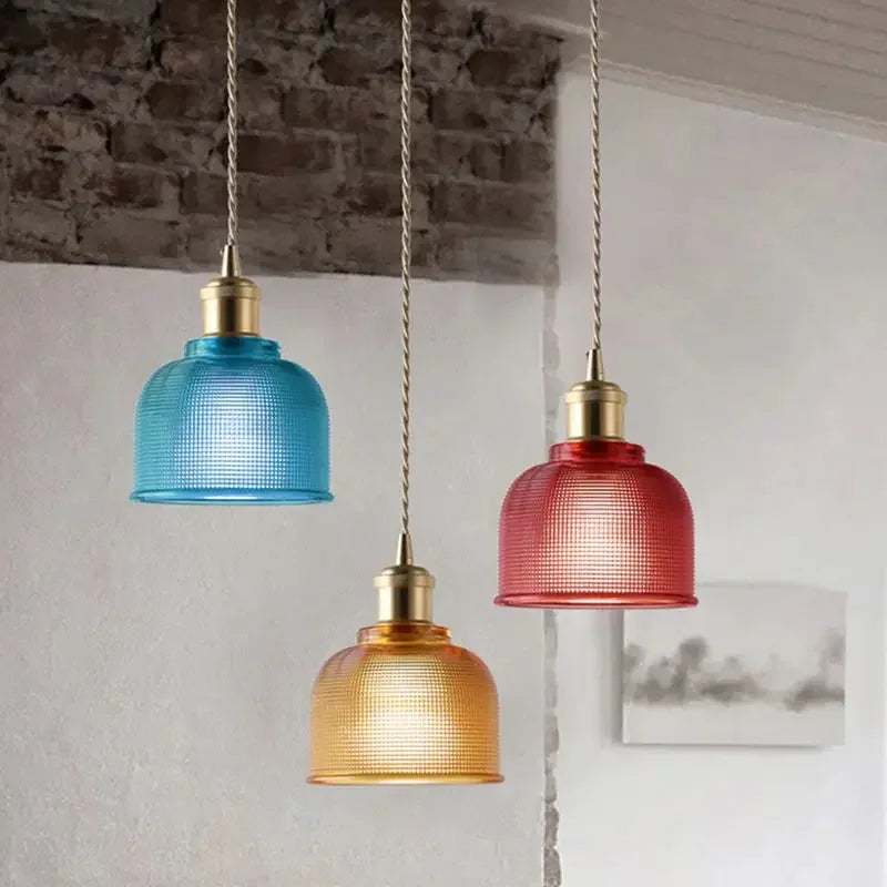 Ambera | Lampa wisząca o strukturze szklanej