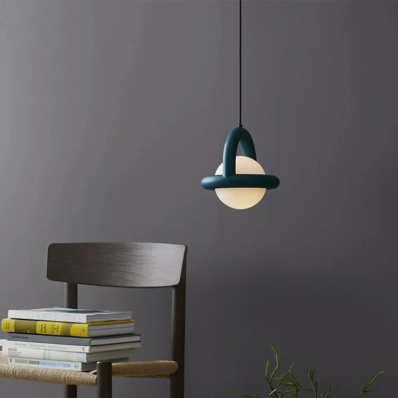 Lunira | Lampa wisząca w kształcie kulistego pierścienia