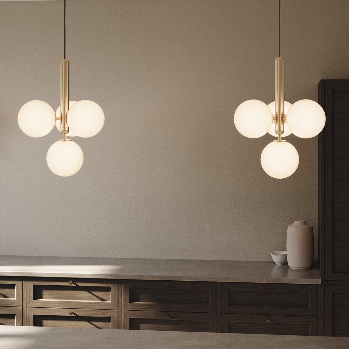 Lora | Nowoczesna szklana lampa wisząca o kulistym kształcie