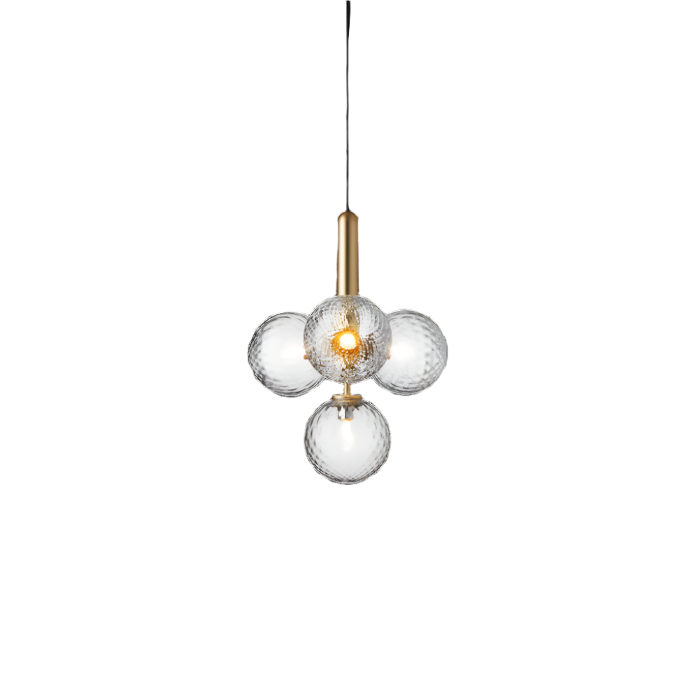 Lora | Nowoczesna szklana lampa wisząca o kulistym kształcie