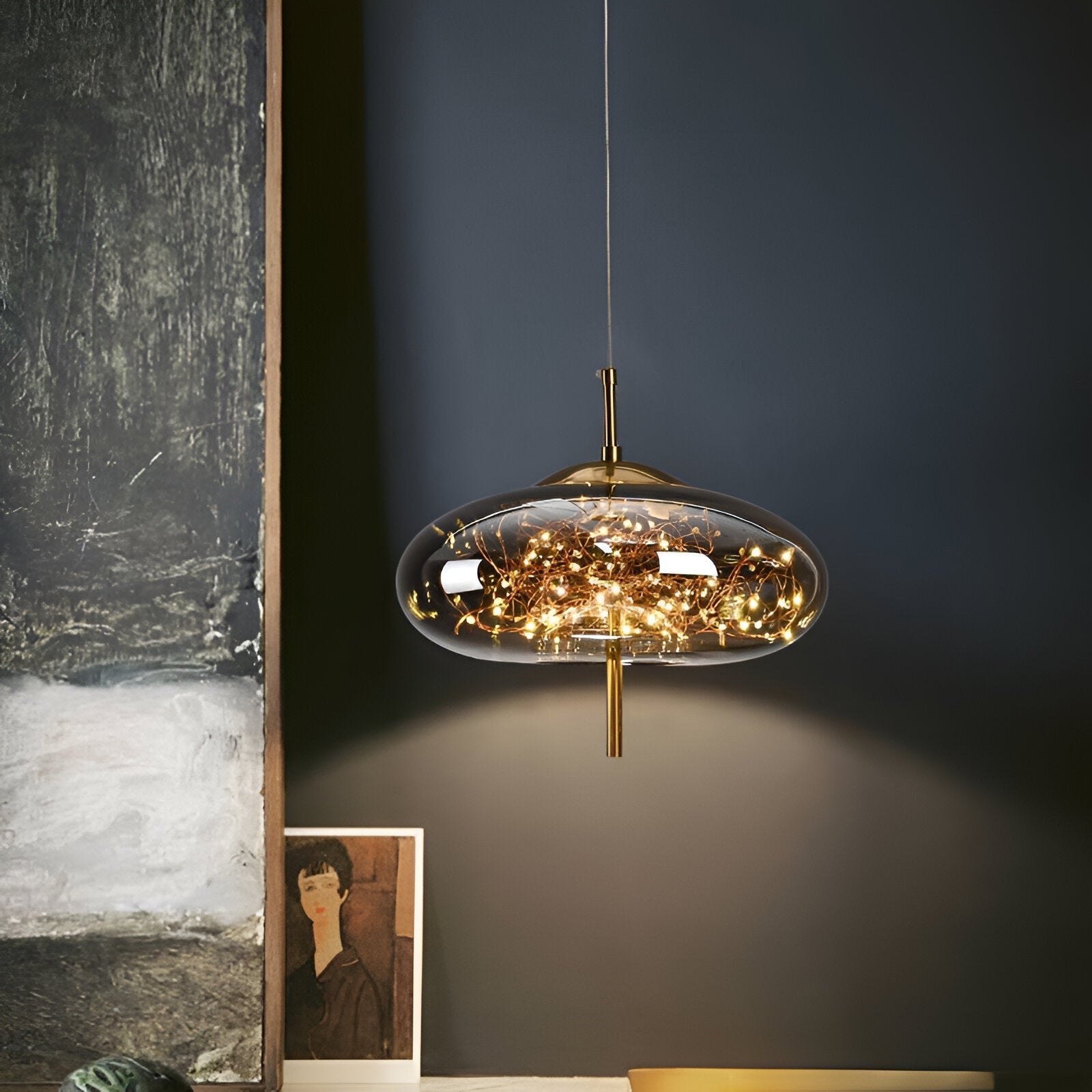 Aurora | Szklana lampa wisząca LED Nordic