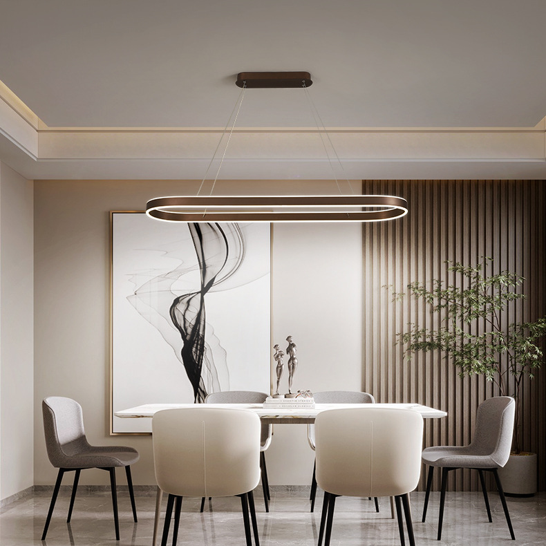 Ellara | Owalna lampa wisząca LED